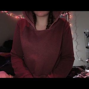 American eagle red hoodie